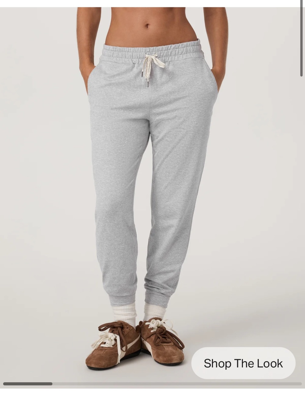 Vuori Women’s Pale Grey Heather Performance Joggers XL